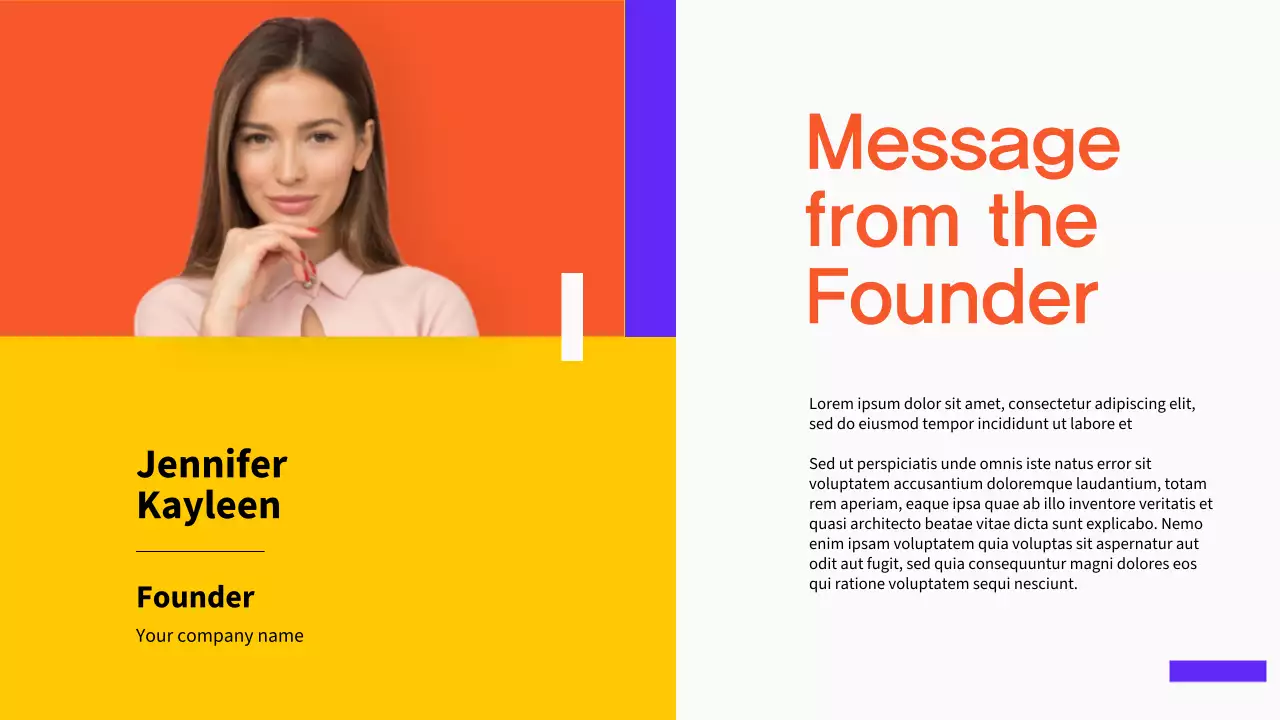 보라 모던 비즈니스 프로필 회사소개서