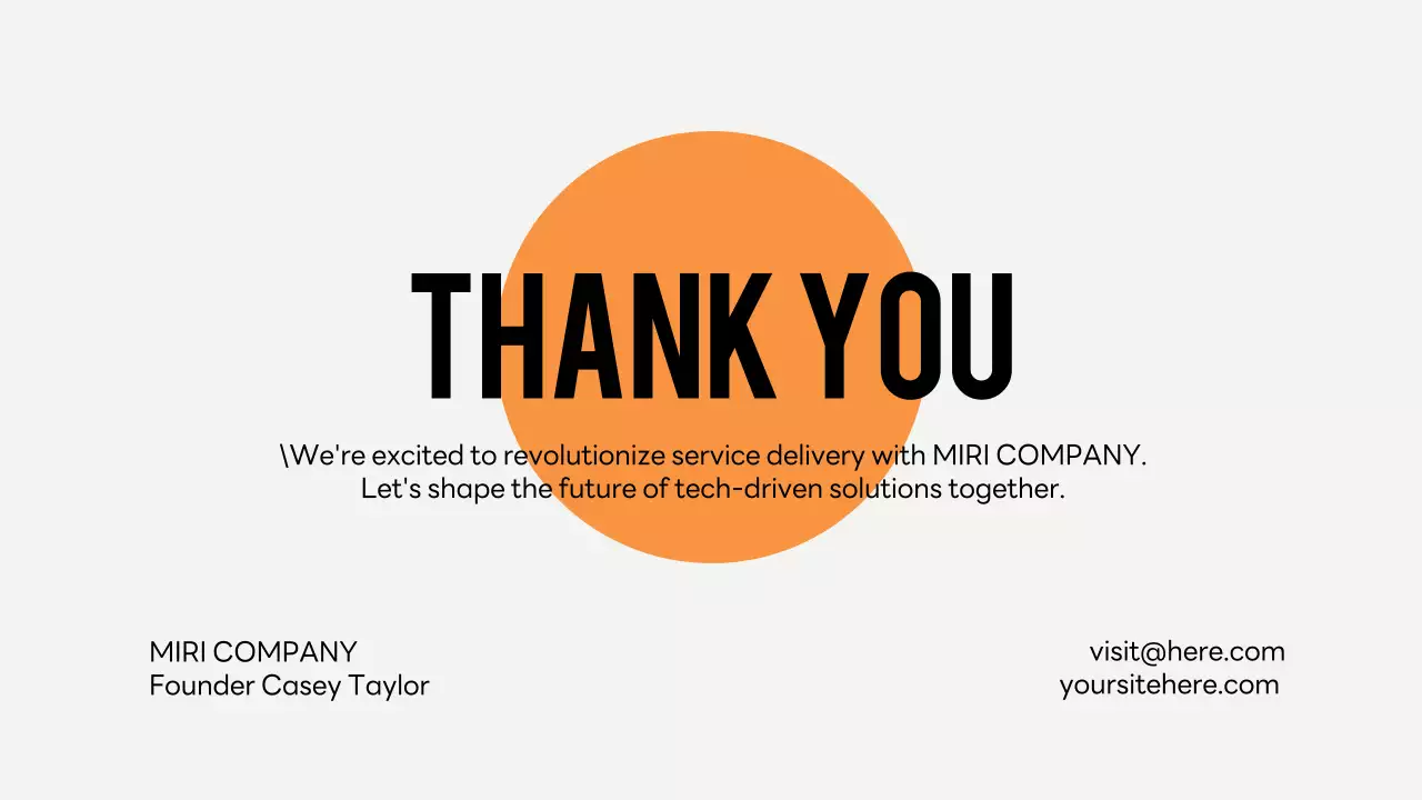 주황 깔끔 프레젠테이션 기획