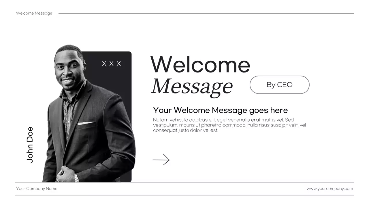 검정 미니멀 비즈니스 설명서