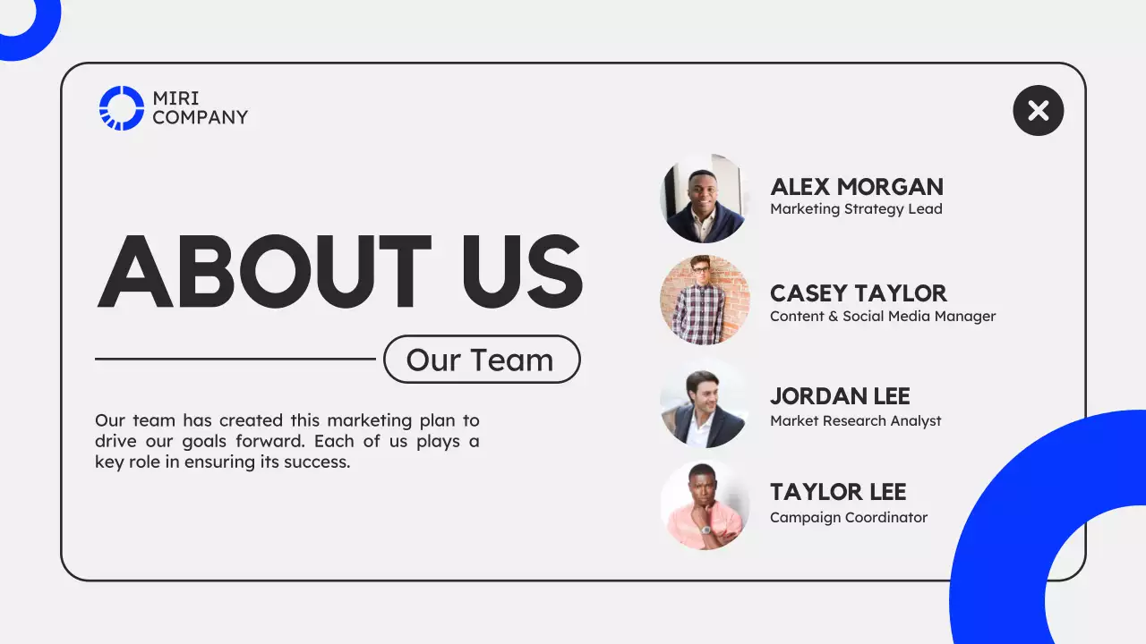 파랑 모던 마케팅 기획서