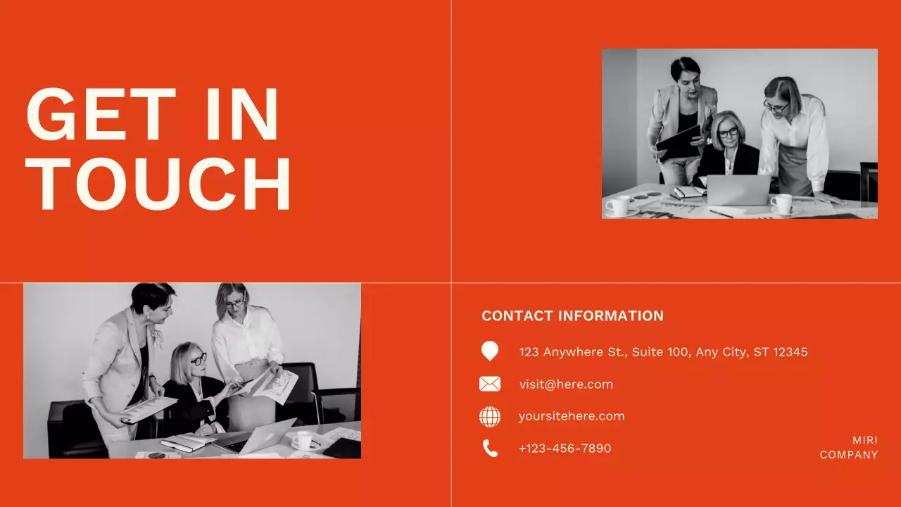 주황 모던 마케팅 기획서