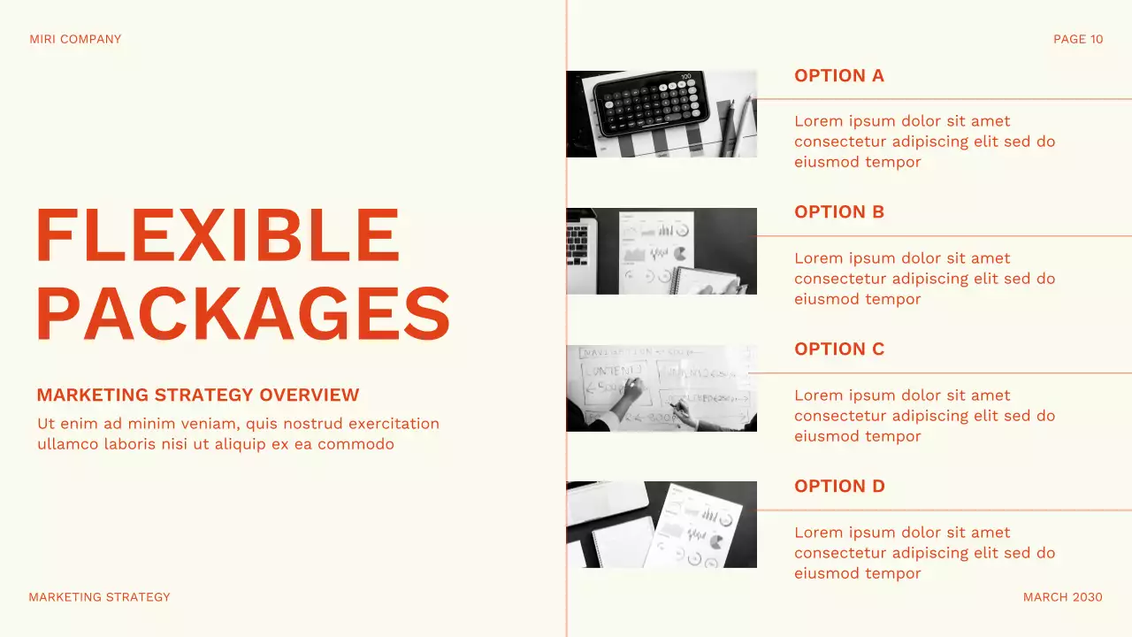 주황 모던 마케팅 기획서