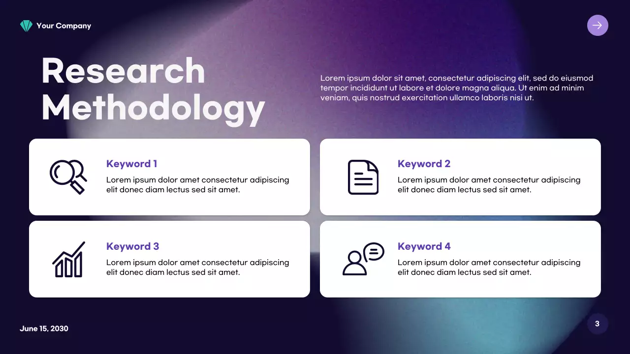 연보라 모던 비즈니스 보고서