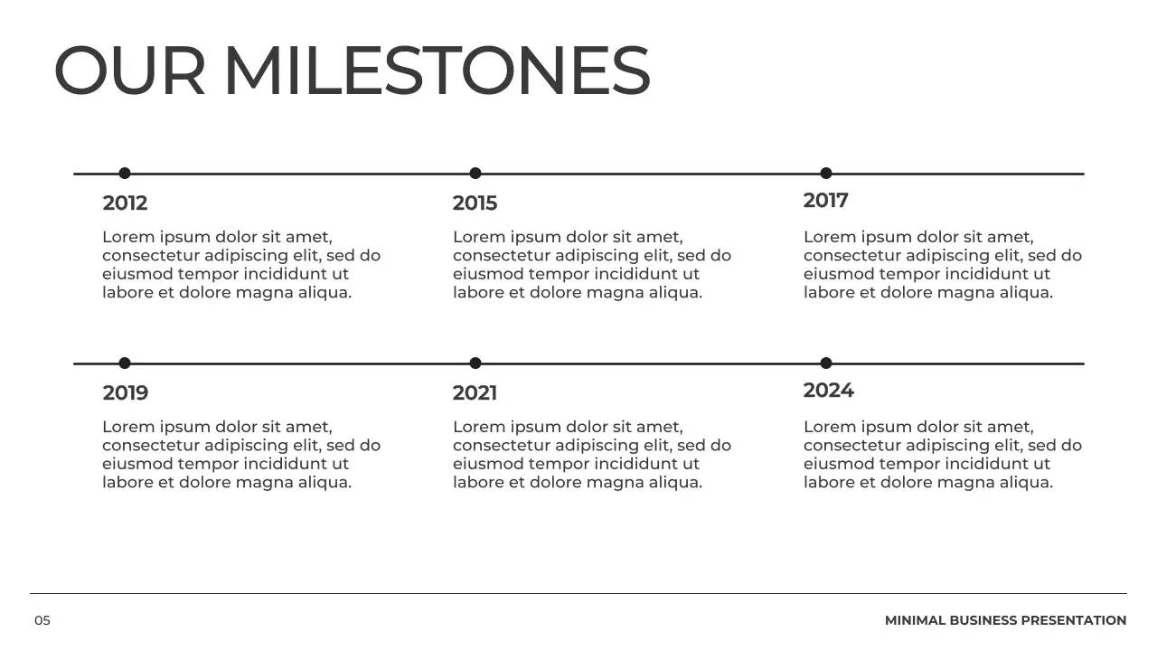 흑백 미니멀 비즈니스 보고서