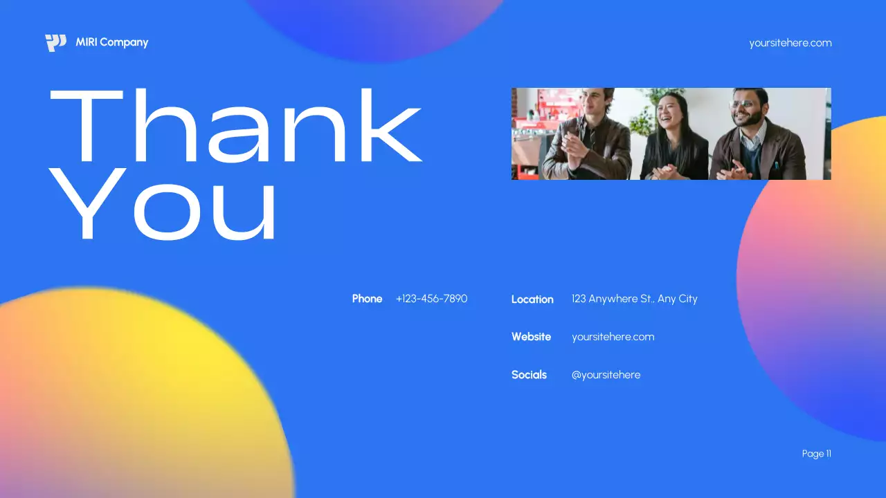 파랑 모던 마케팅 기획서