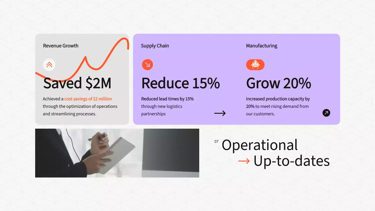 회색 모던 프레젠테이션 설명