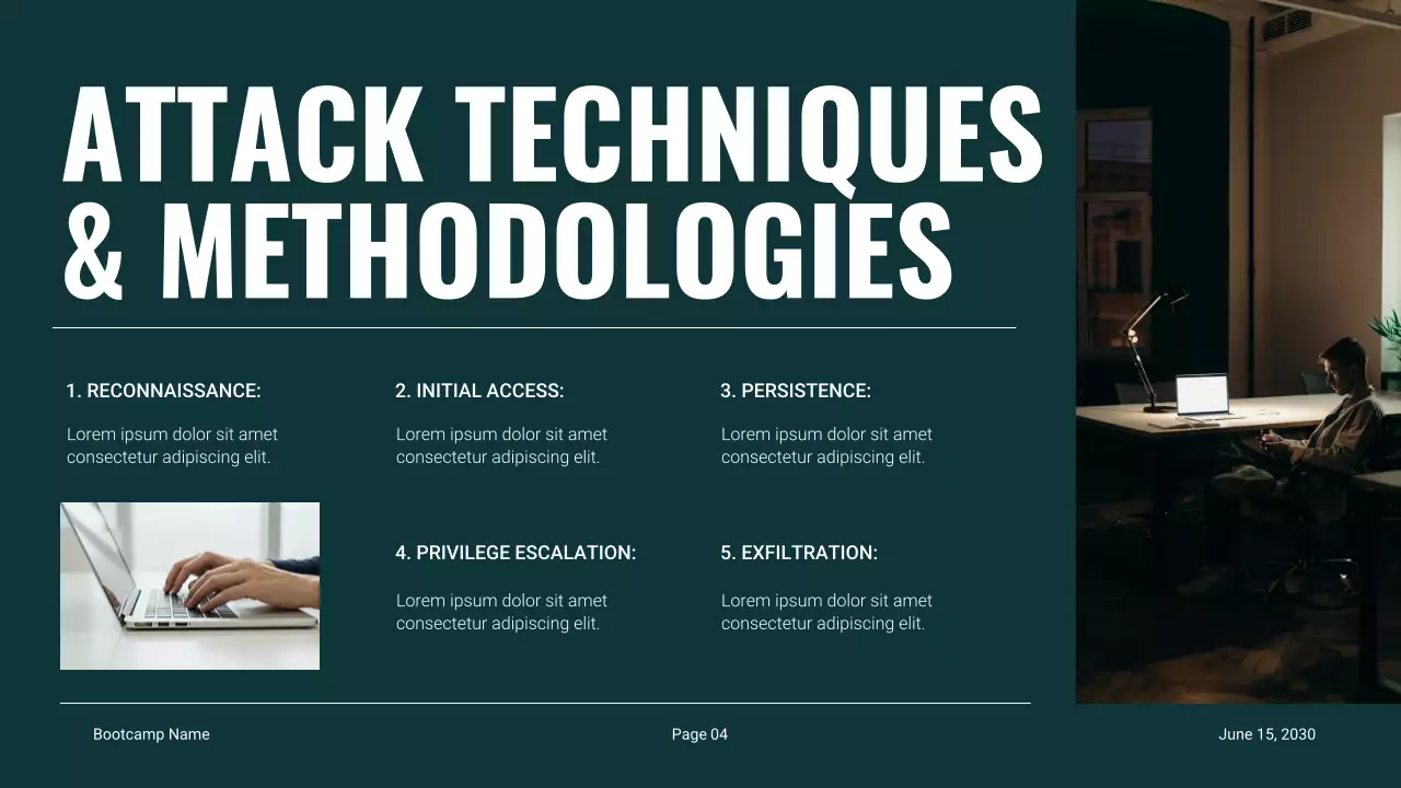 검정 모던 온라인 보안 교육 자료