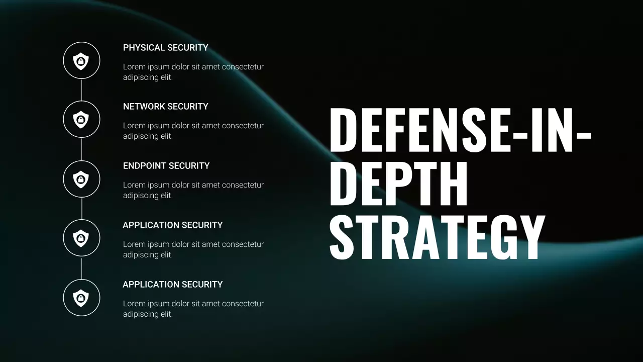 검정 모던 온라인 보안 교육 자료