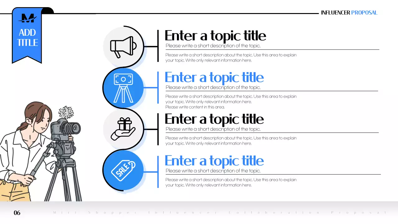 파랑 모던 제안서 홍보