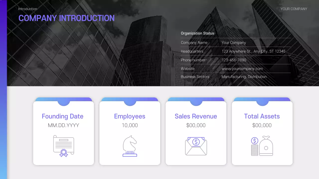 하늘색 모던 환경 보고서
