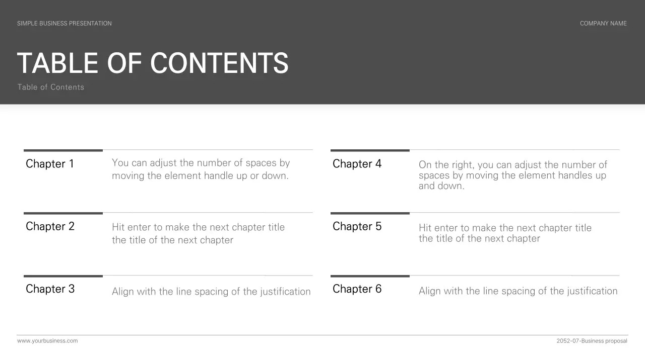 회색 심플 비즈니스 보고서