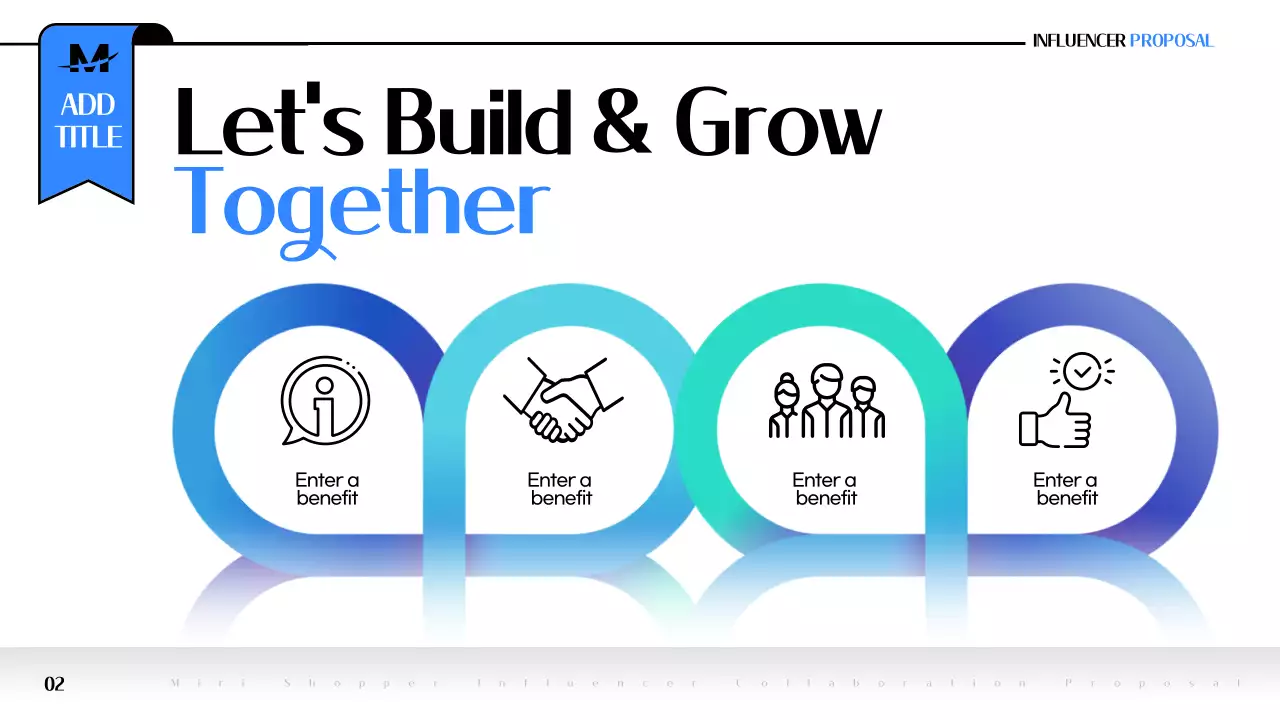 파랑 모던 제안서 홍보