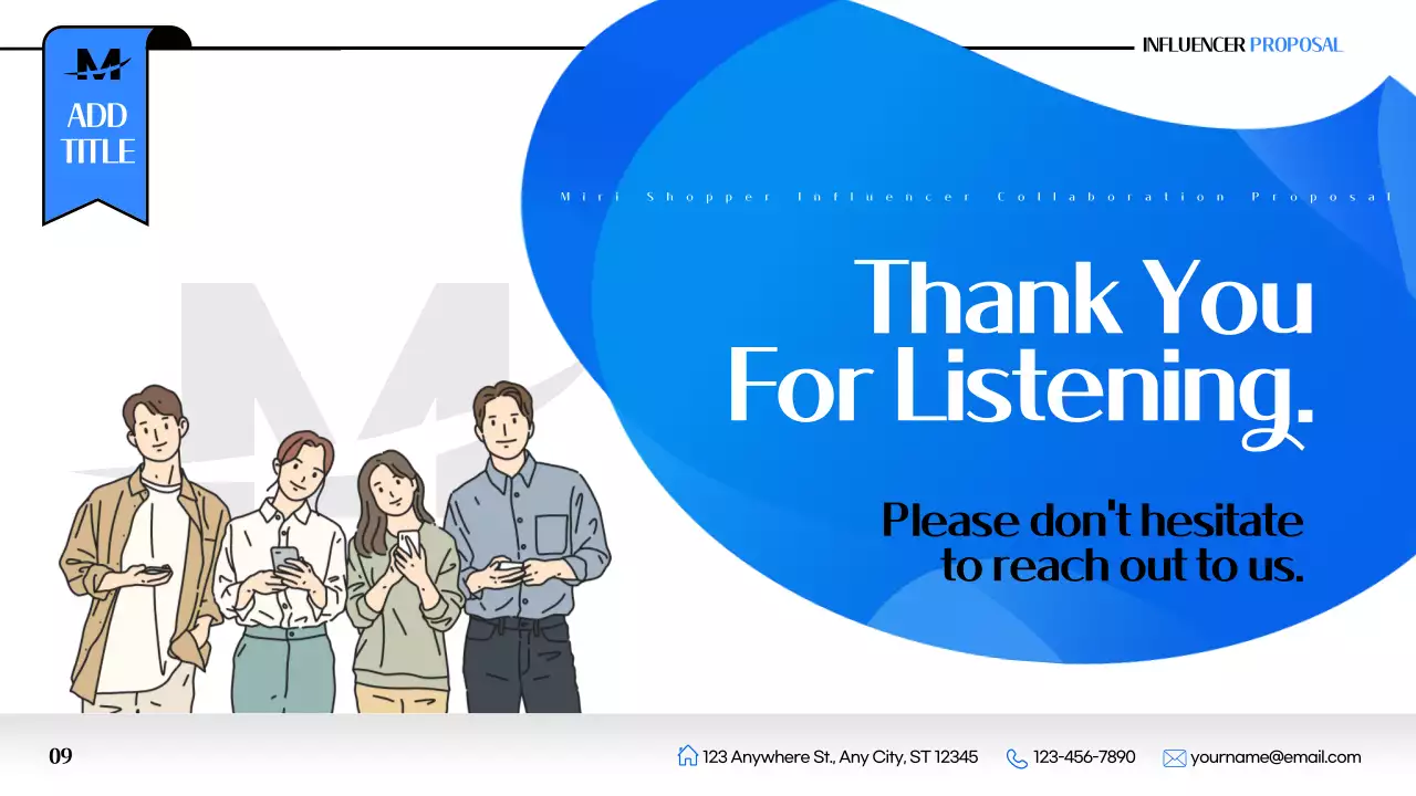 파랑 모던 제안서 홍보