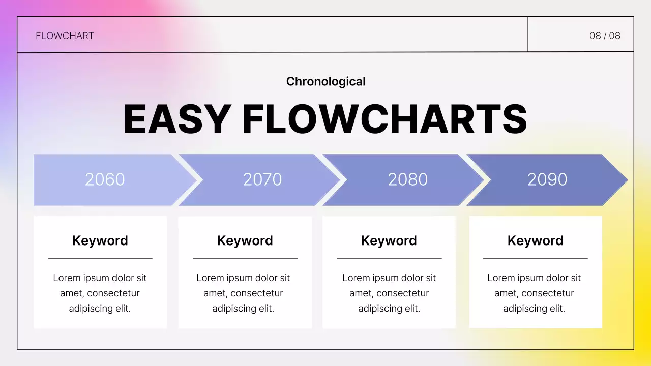 연보라 모던 프레젠테이션 기획서