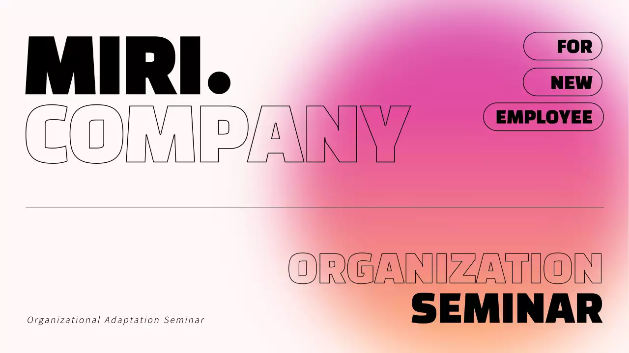 핑크 모던 세미나 안내