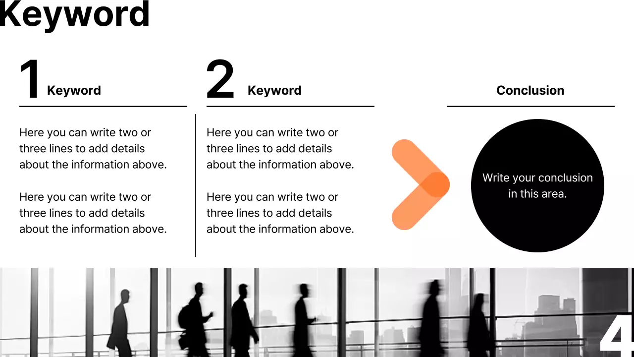 주황 모던 비즈니스 보고서