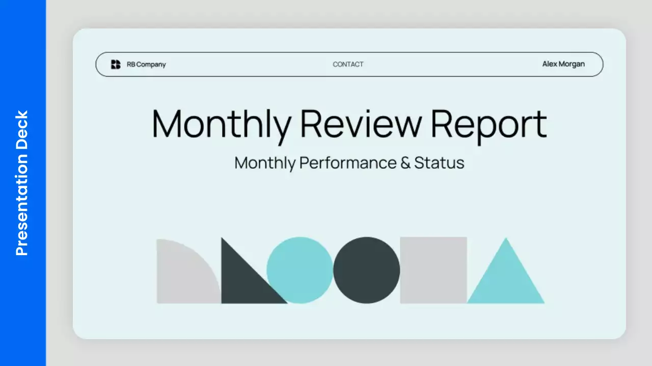 Blue Modern Business Report Presentation