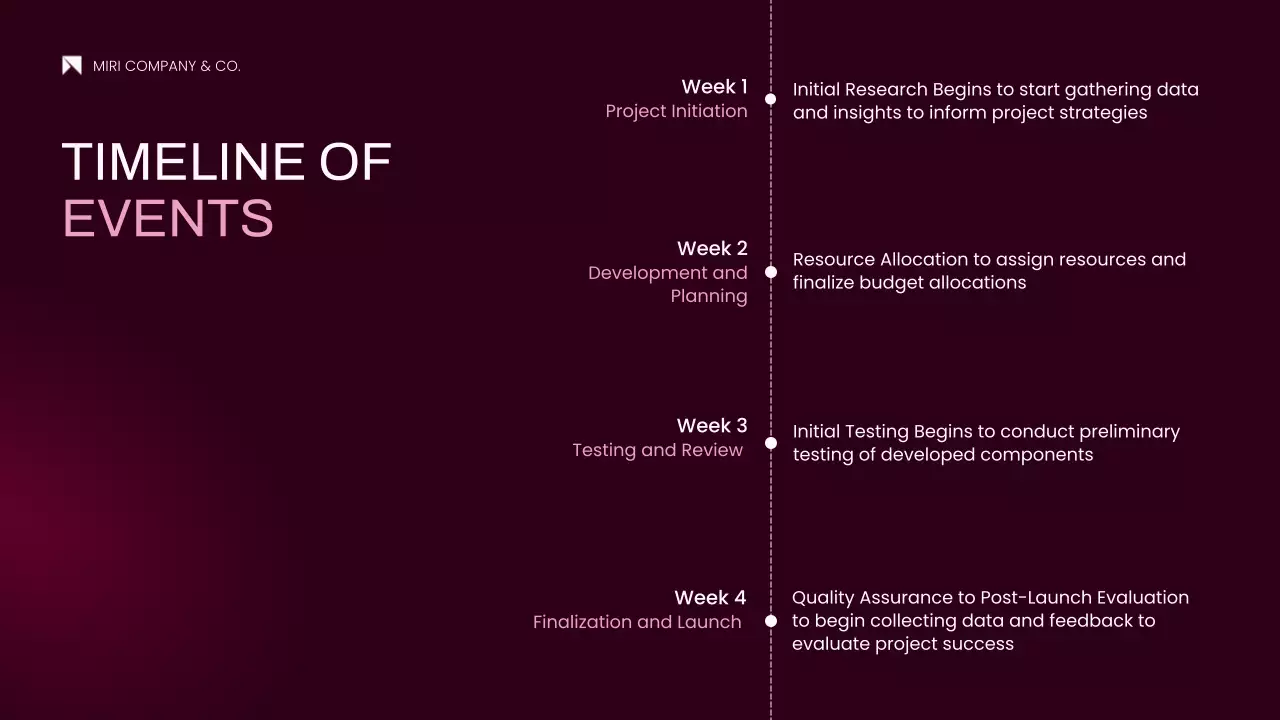 핑크 모던 프로젝트 제안서