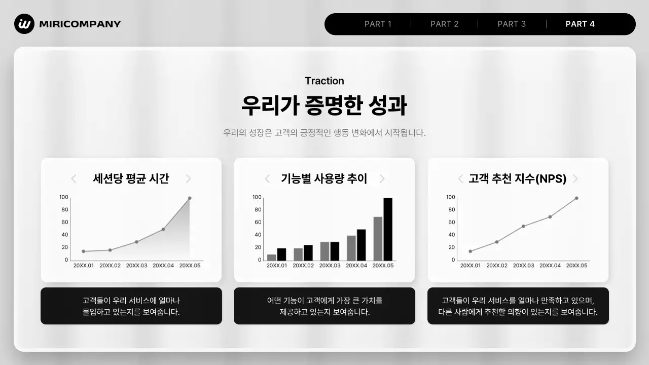 흰색 모던 투자 기획