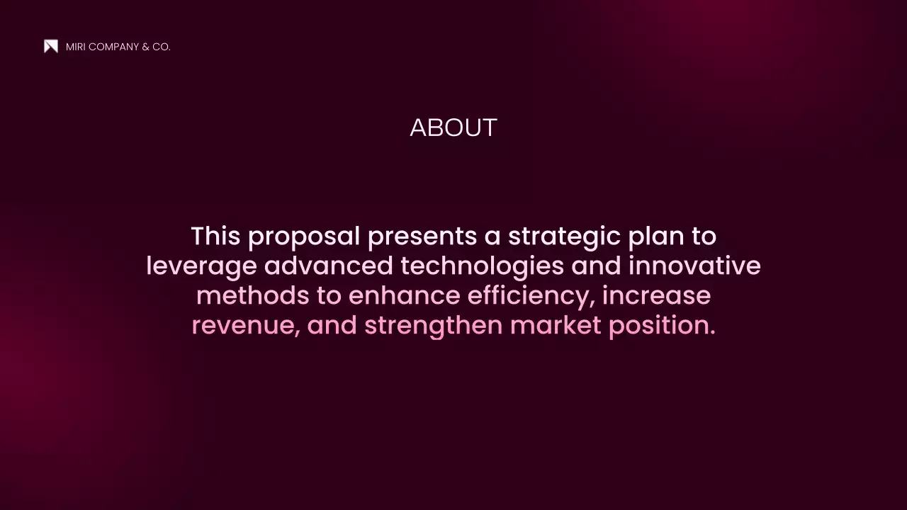 핑크 모던 프로젝트 제안서