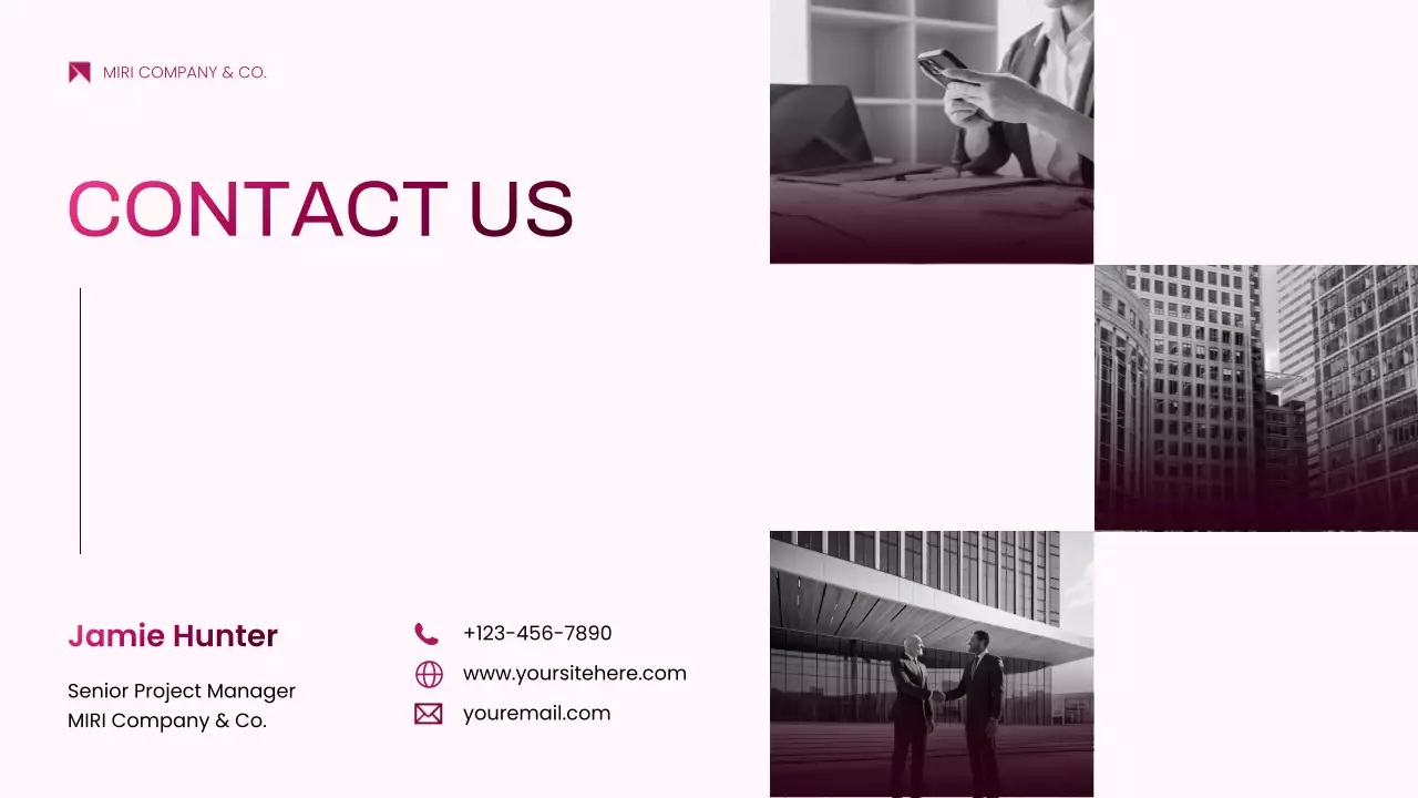 핑크 모던 프로젝트 제안서