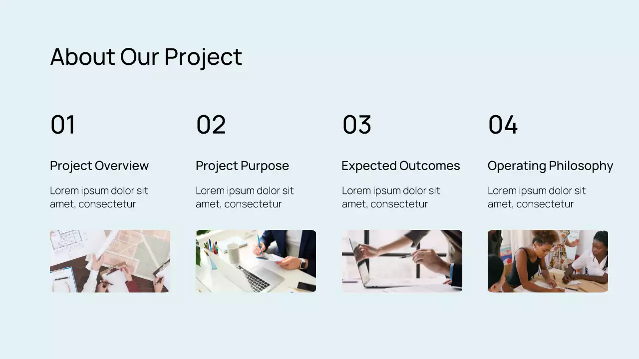 Blue Modern Business Report Presentation