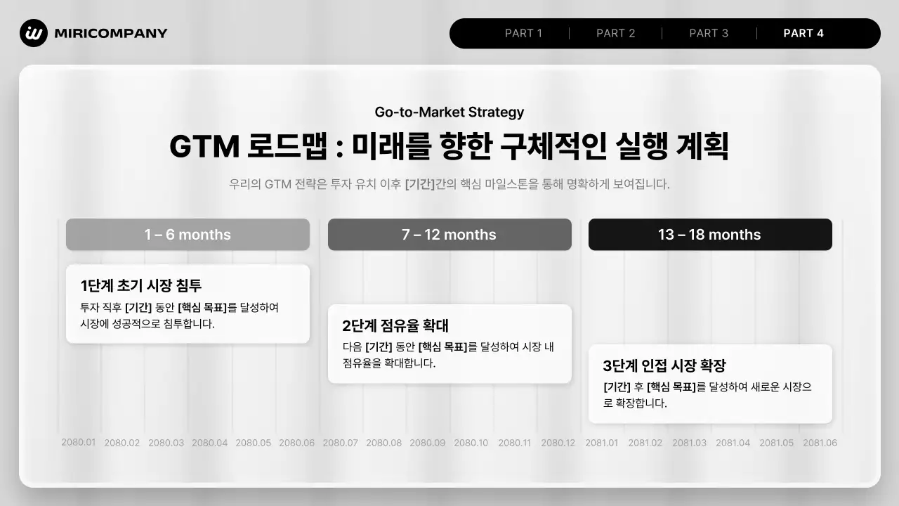 흰색 모던 투자 기획