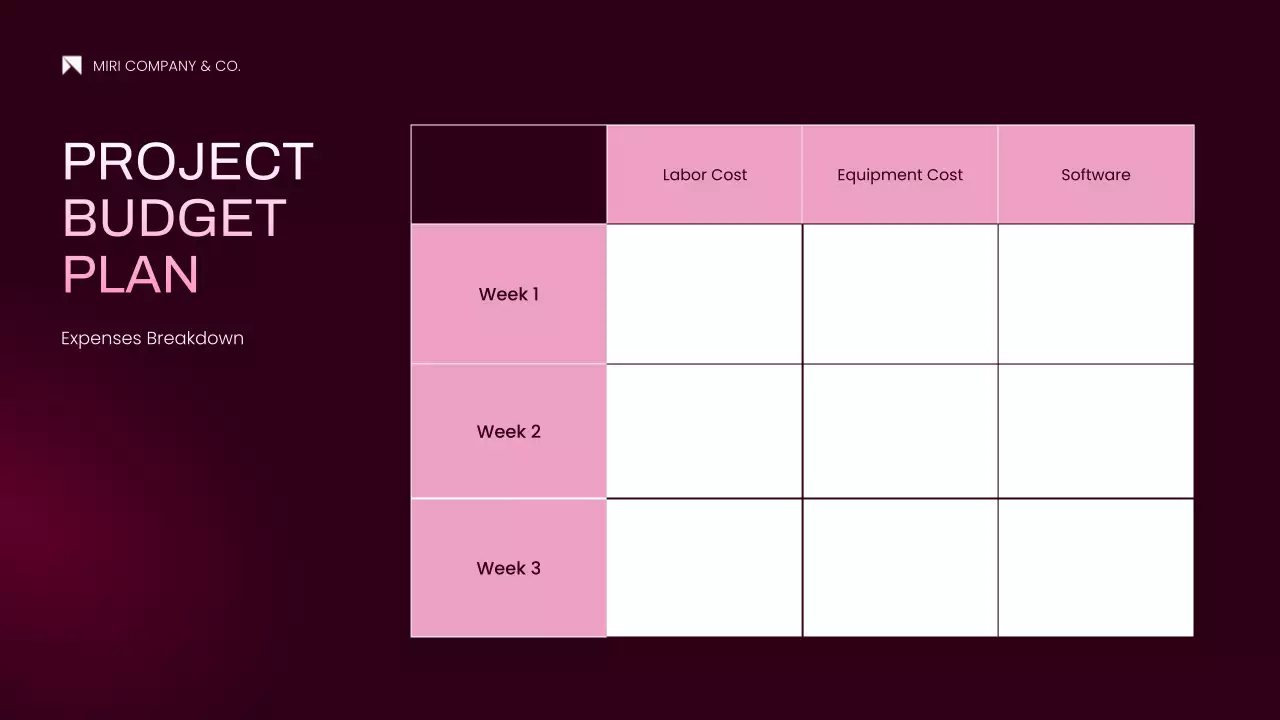 핑크 모던 프로젝트 제안서