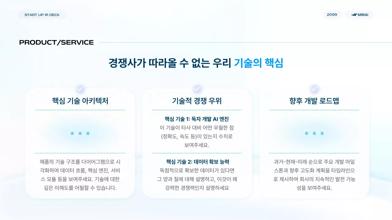 하늘색 모던 비즈니스 보고서