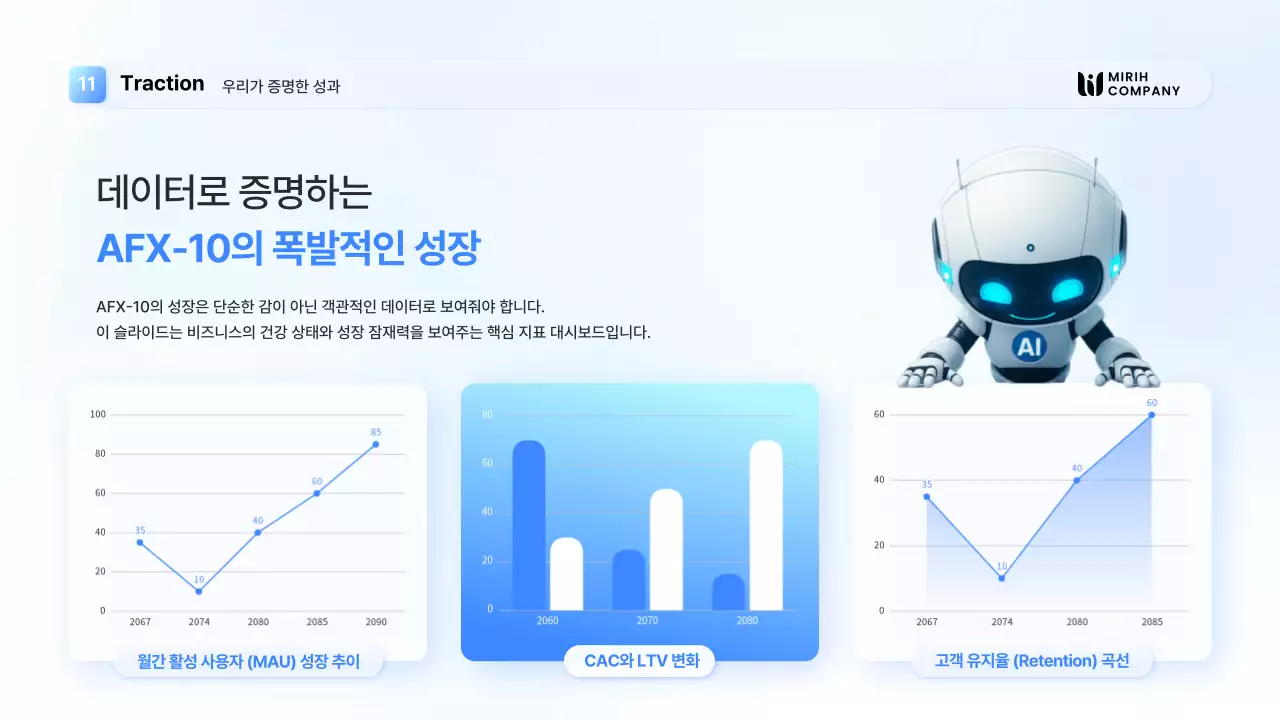 하늘색의 세련된  IR 덱