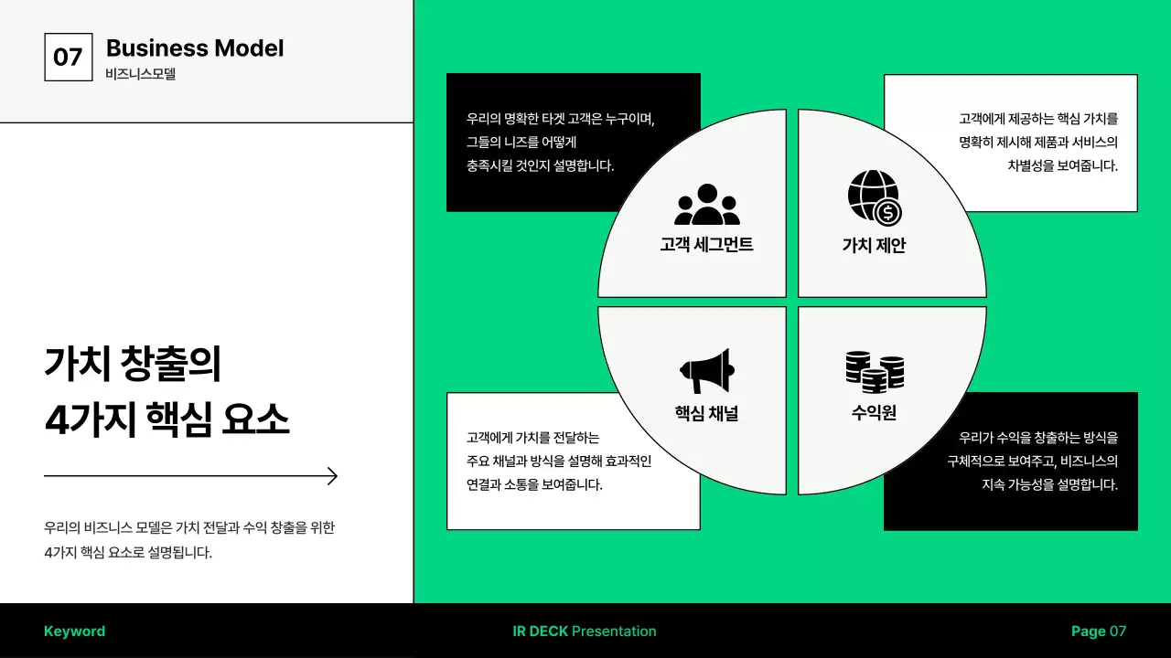 초록색의 모던한 IR 덱