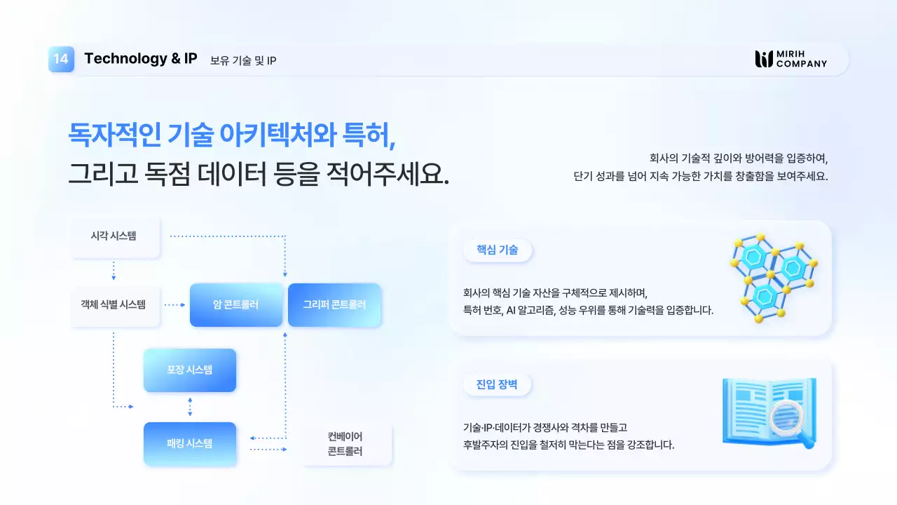 하늘색의 세련된  IR 덱