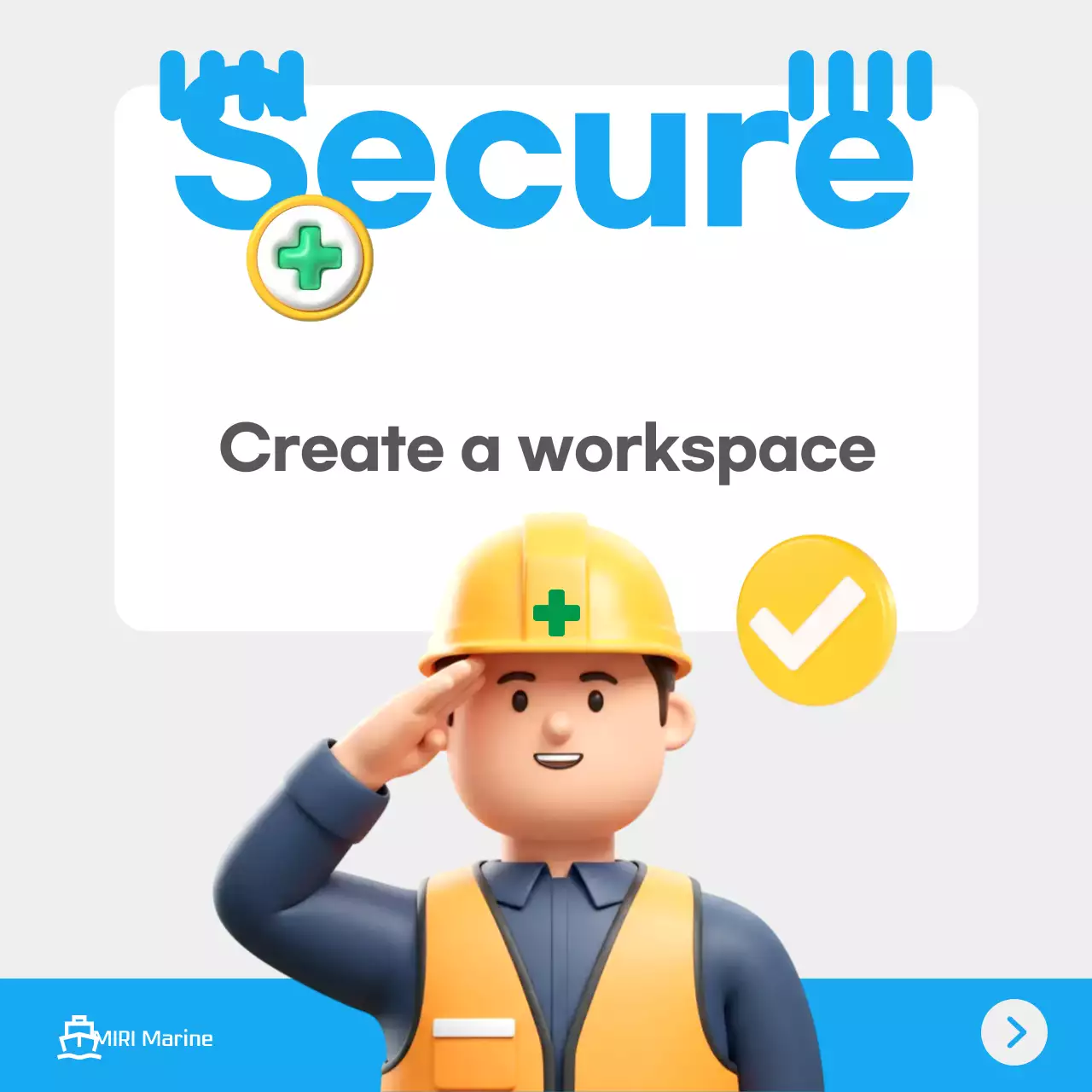 Blue Simple Safety Campaign