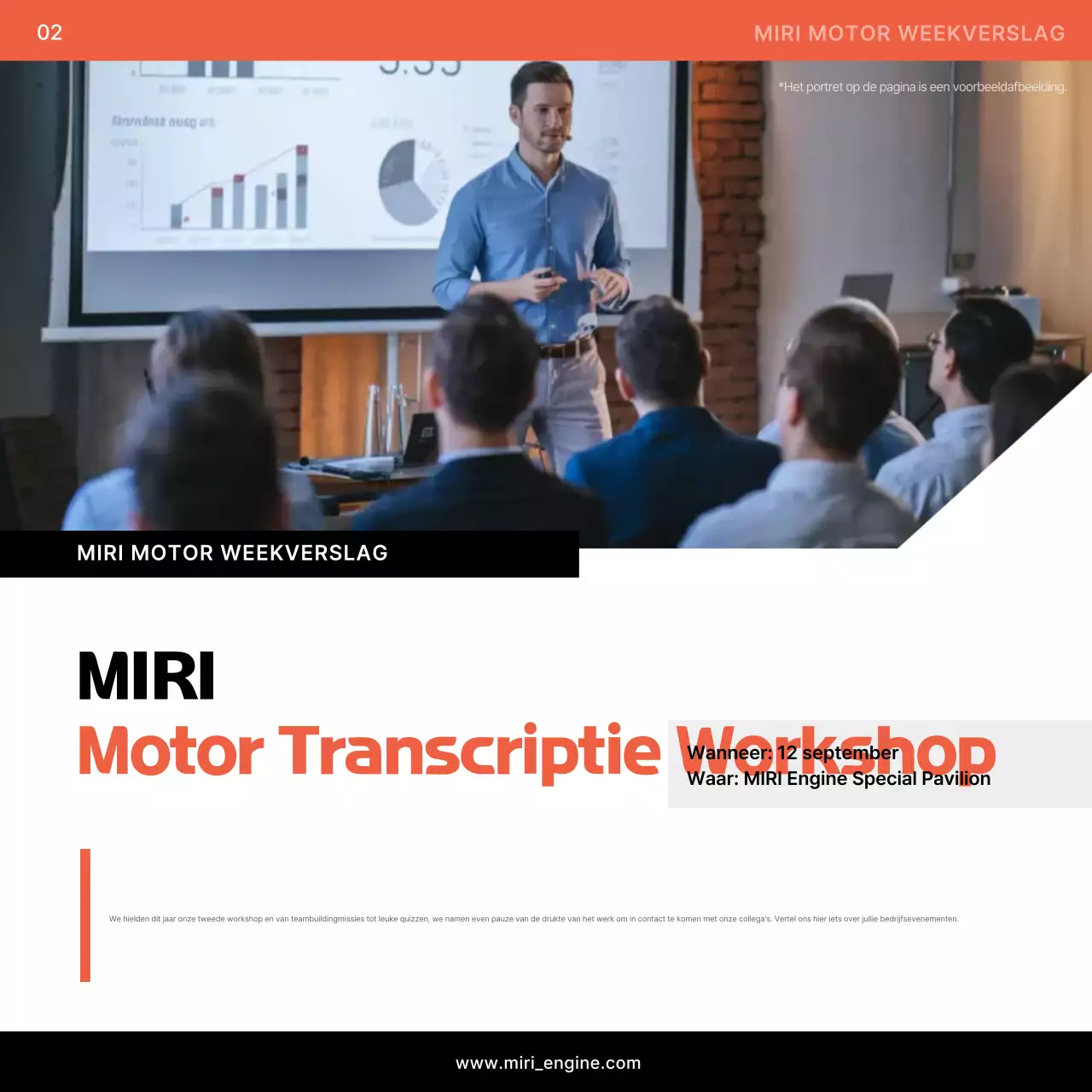 Oranje Modern Technologie Rapport