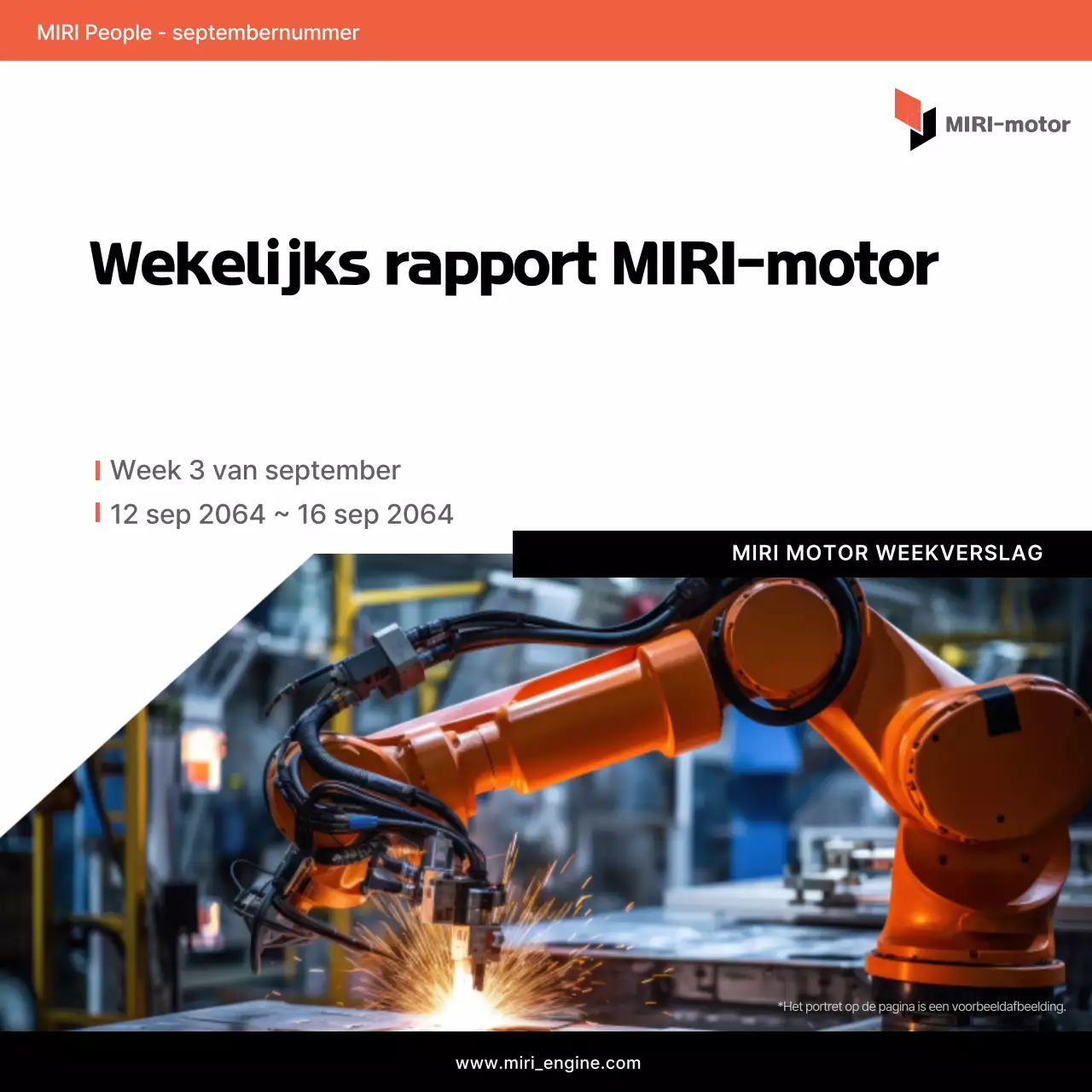 Oranje Modern Technologie Rapport