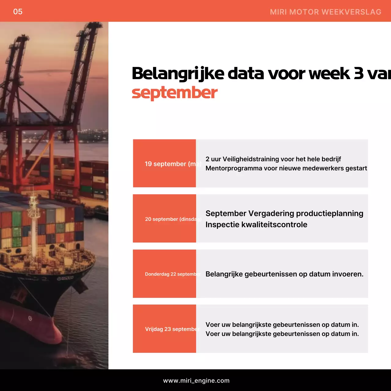 Oranje Modern Technologie Rapport