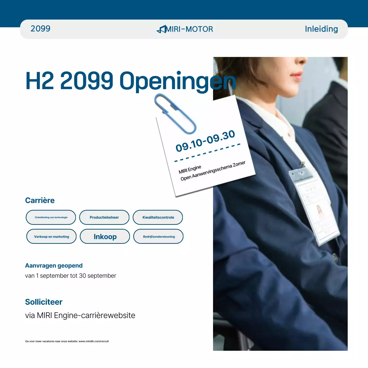 Blauwe Moderne Kwaliteitsmanagement Promotie