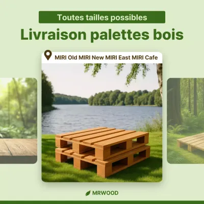 Publicité pour des meubles simples vert clair
