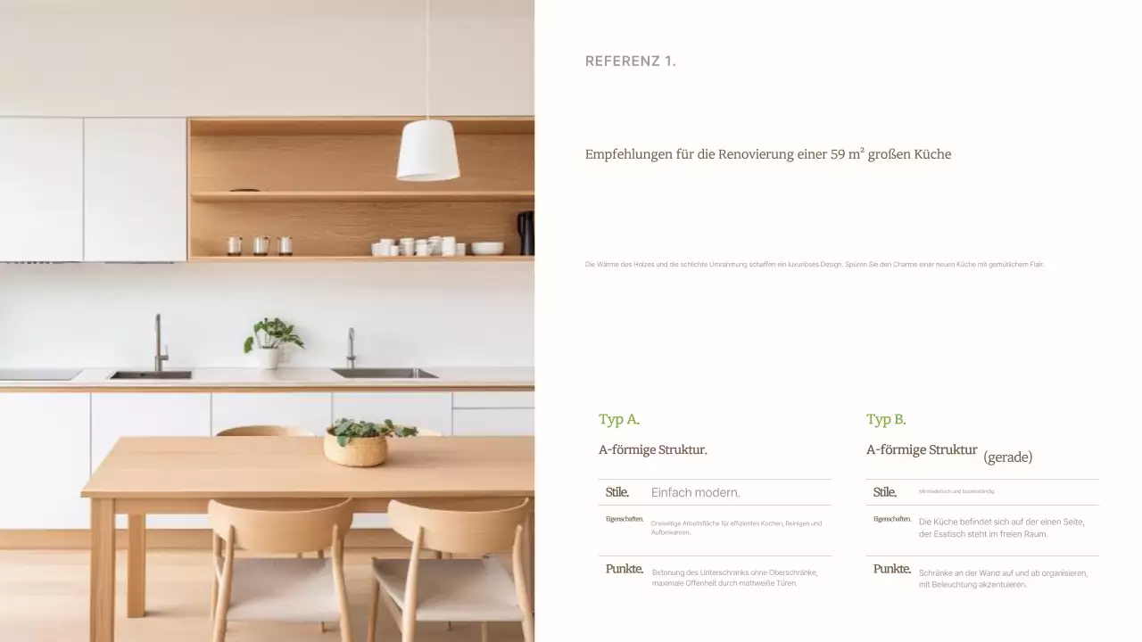 Beige minimalistische Innenwerbung