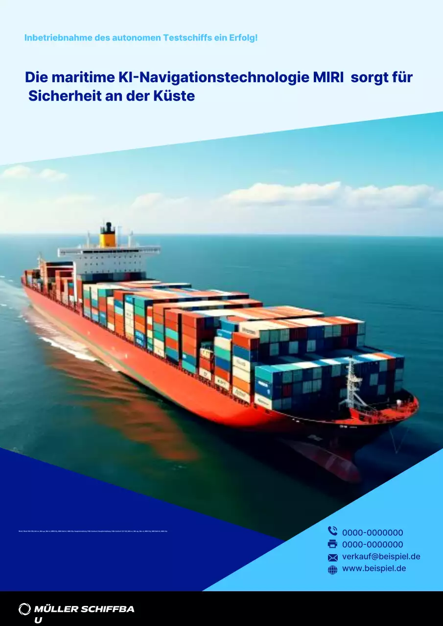 Blaue moderne Technologieförderung