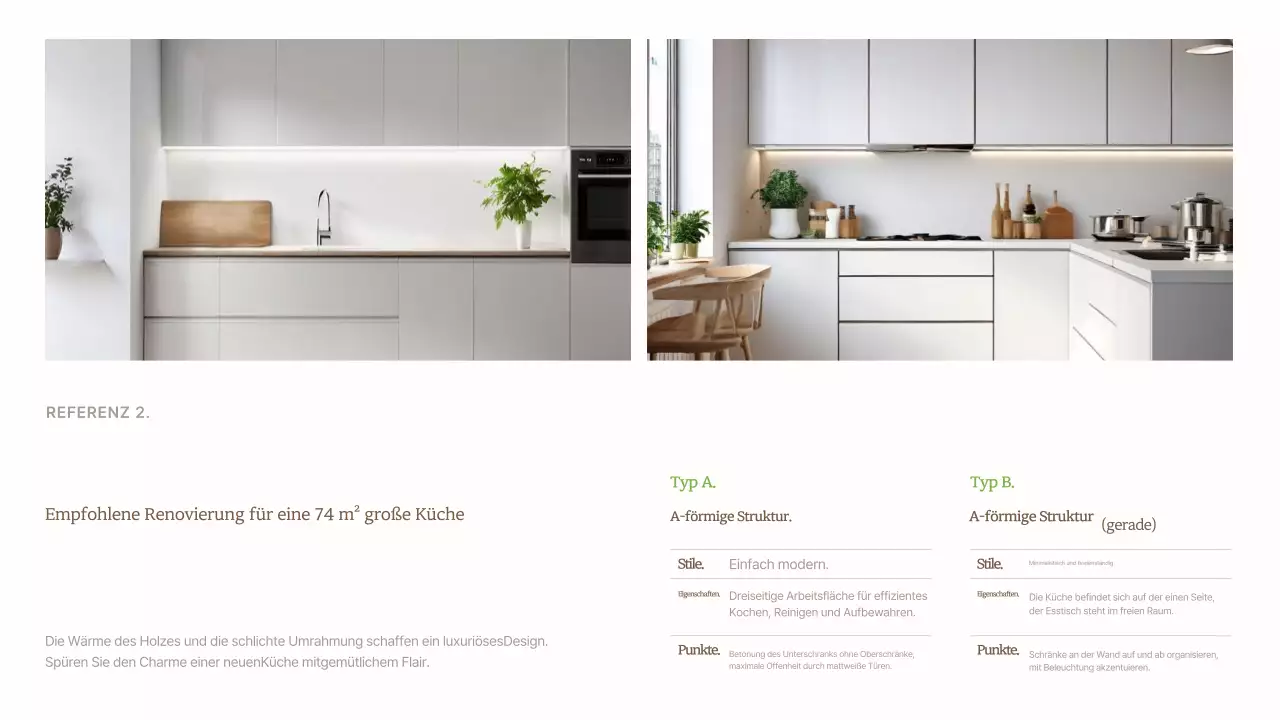 Beige minimalistische Innenwerbung