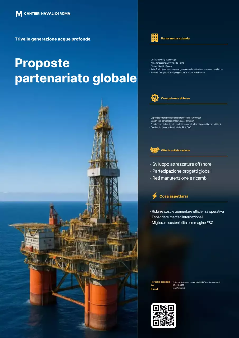 Proposta marina moderna blu