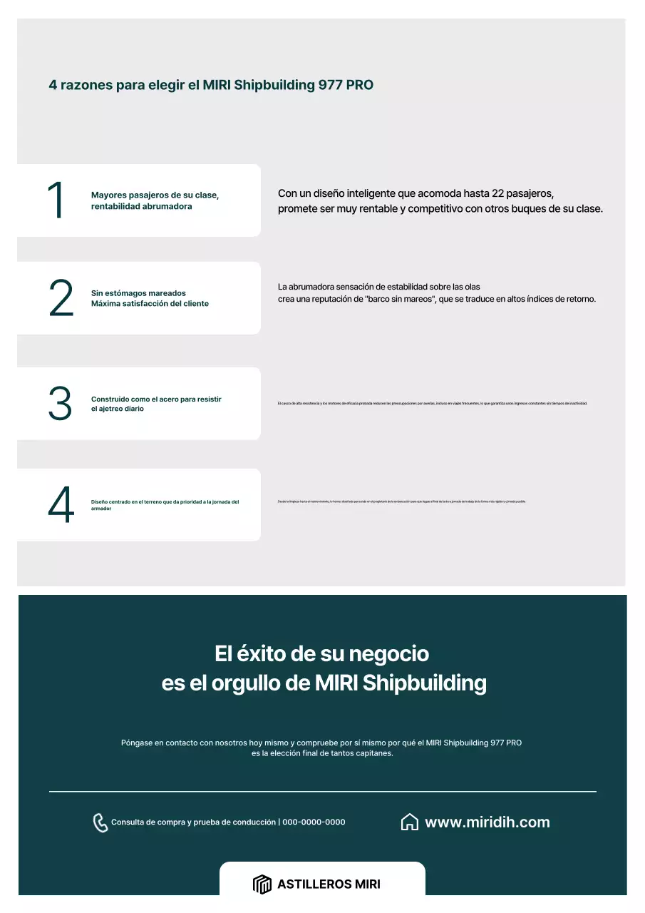 Promoción de productos de la industria marina moderna de Gray