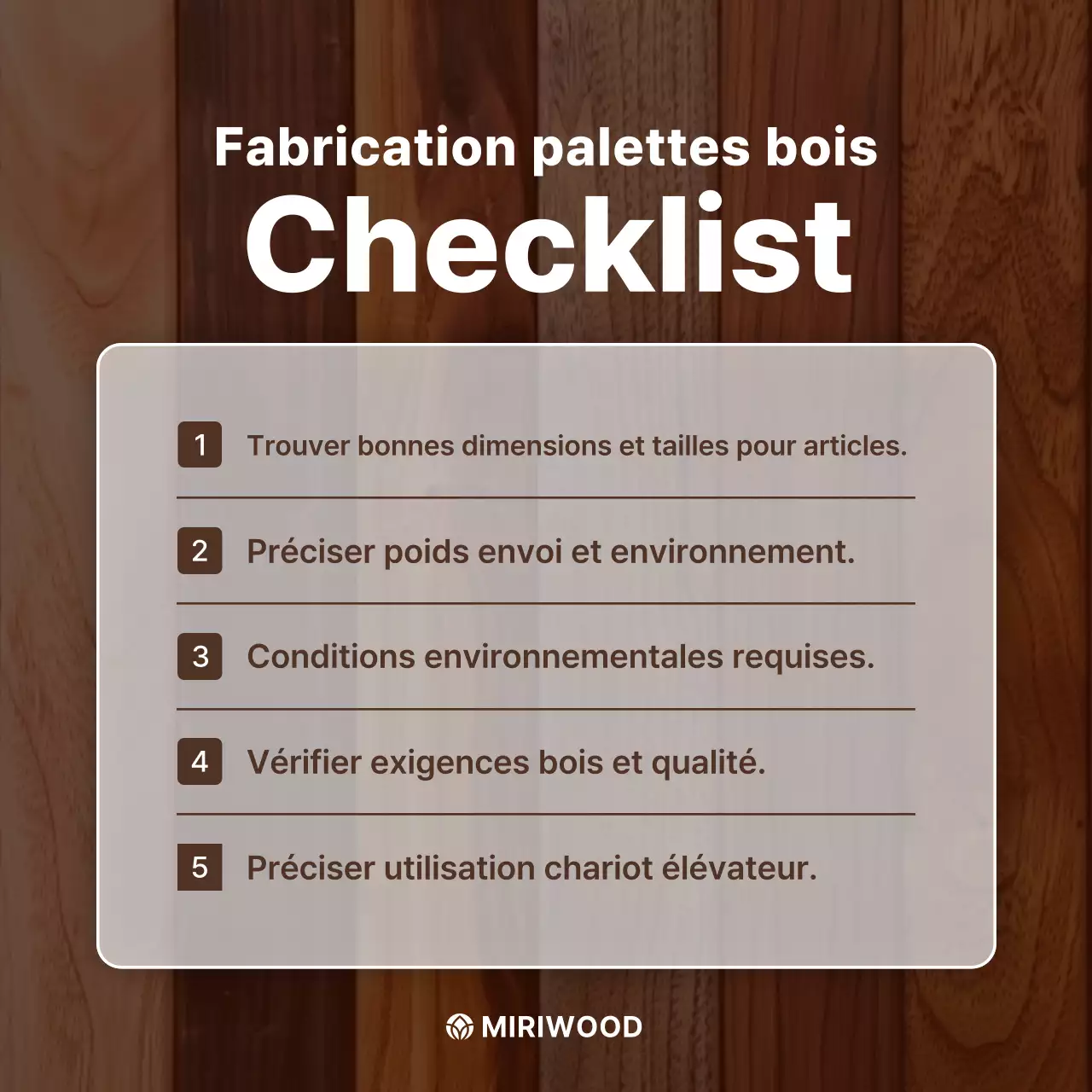 Manuel de production simple Brown