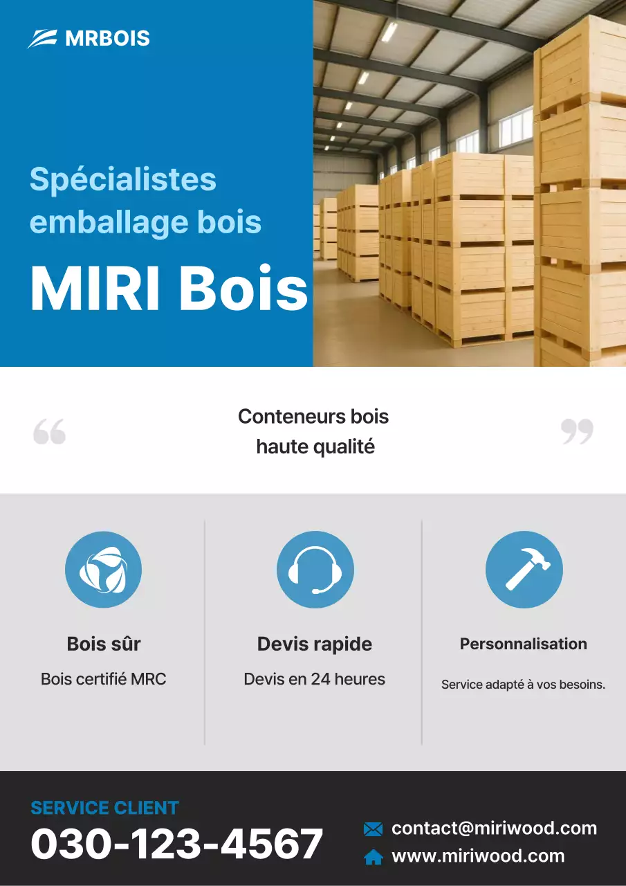 Publicité sur l'emballage moderne bleu