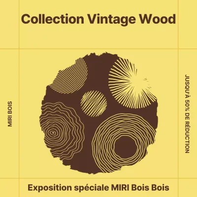 Exposition Bois Vintage Beige