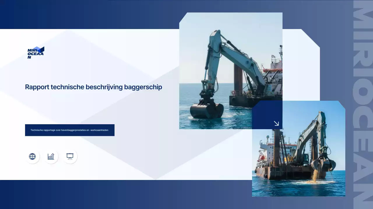 Blauw Modern Marine Rapport