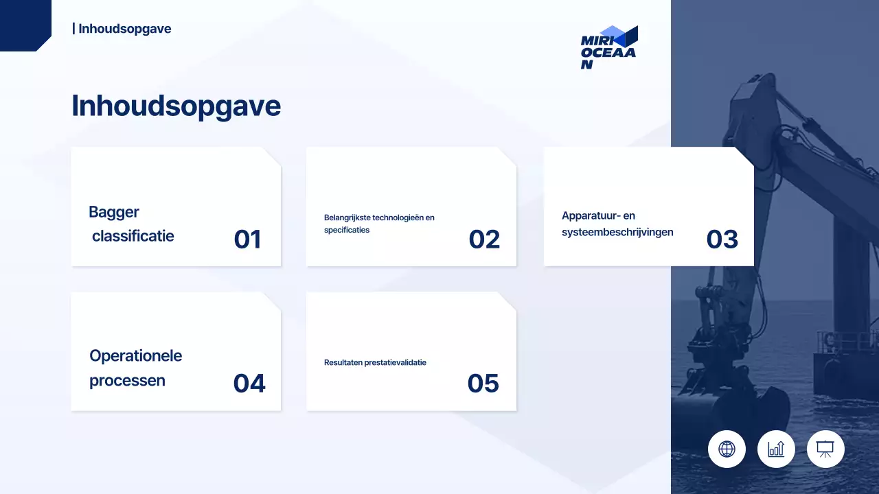 Blauw Modern Marine Rapport