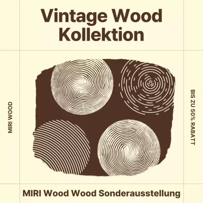 Beige Vintage Interior Ausstellung