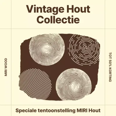 Beige Vintage Interieur Tentoonstelling